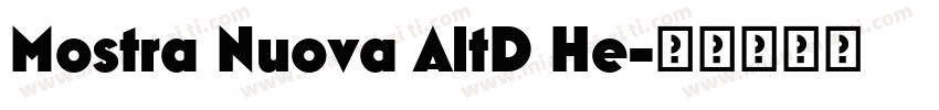 Mostra Nuova AltD He字体转换